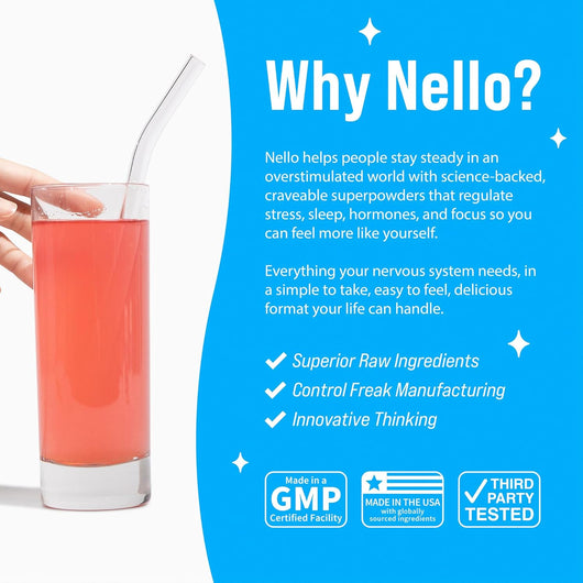 Nello Supercalm Powdered Drink Mix - Raspberry Lemonade